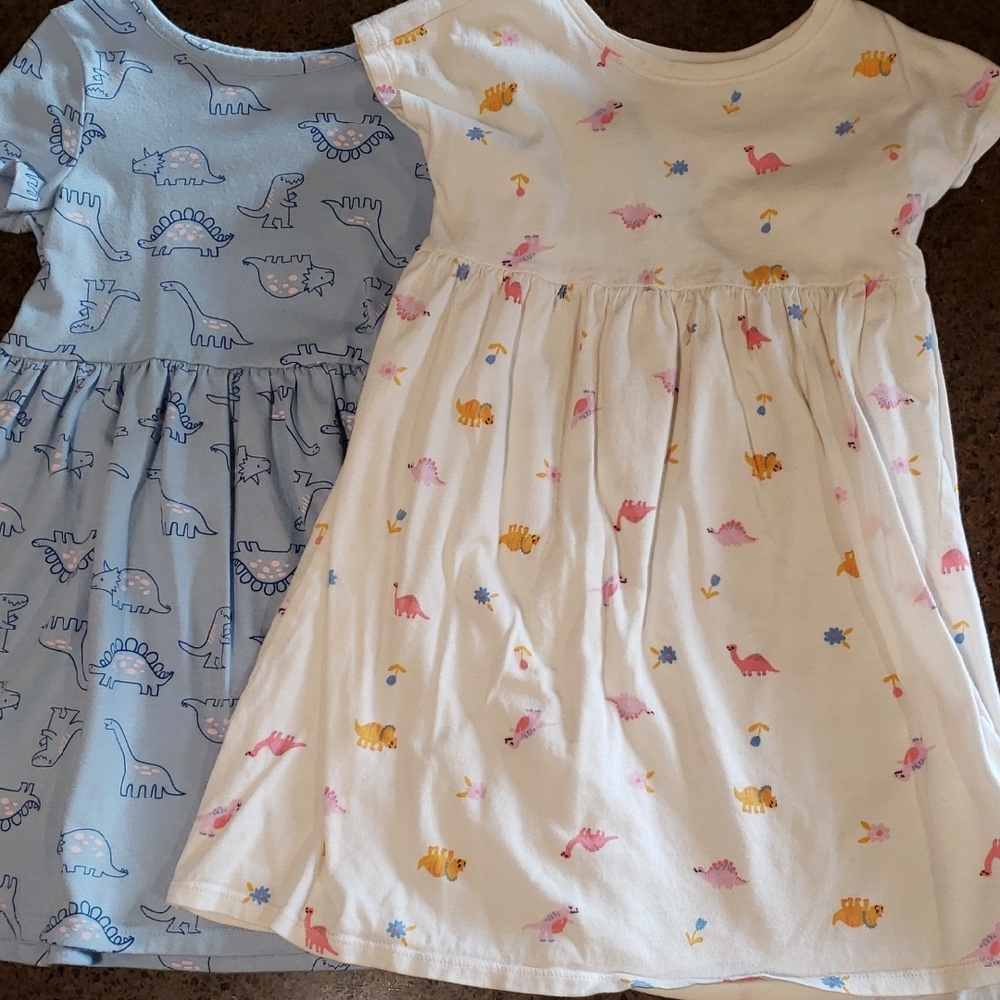 Old Navy White Dinosaur Print Dress